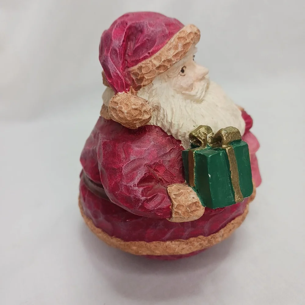 Vintage Santa Claus Figurine Old World Style Carved